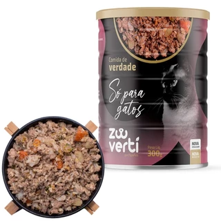 Zooverti Só Para Gatos Alimentação Úmida 100% Natural 300g