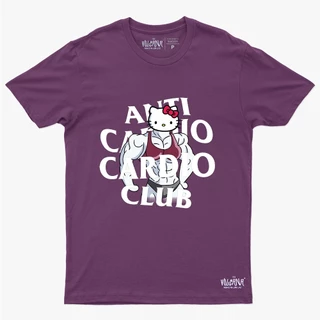 Camiseta Academia Blusa Anti Cardio Club Camisa Algodão DTF