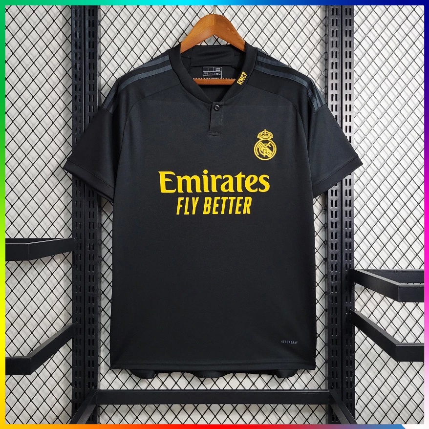 23/24 Third fora Camisa De Futebol HM Preto