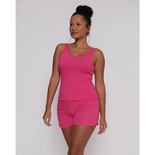 Regata Feminina Básica Rosa
