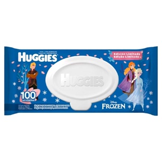 Toalhas Umedecidas Huggies Frozen - Kit com 3 Embalagens - Total de 300 Toalhinhas