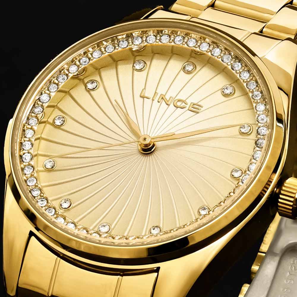 RELÓGIO LINCE FEMININO DOURADO LRGJ132LC1KX