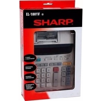 Calculadora Sharp El-1801v Com Bobina 110v Original | Shopee Brasil