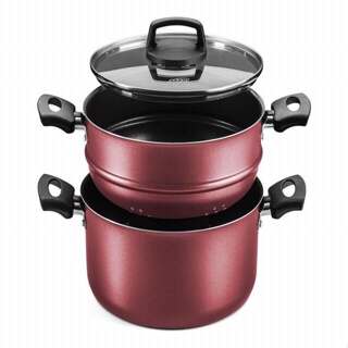 Panela Antiaderente Cozivapor Panela Cereja 3 Em 1 20cm 3,2l 8962 Mta