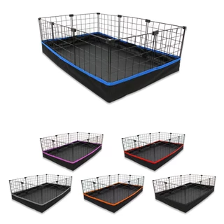 Cercado Pet Porquinho da Índia com Bandeja de Nylon Impermeável 60x90cm