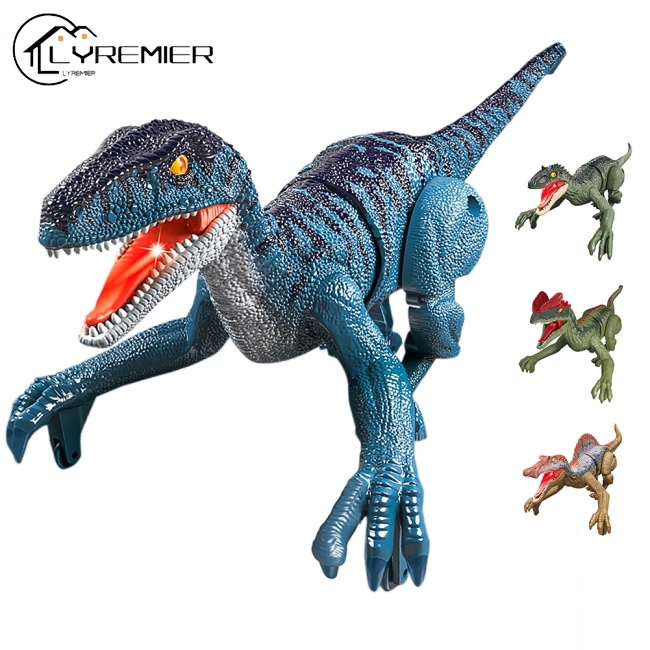 2.4g rc dinossauro brinquedos robô jurássico parque raptor