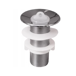 Válvula Para Lavatório PVC Sem Ladrão Cromada em Oferta na Shopee