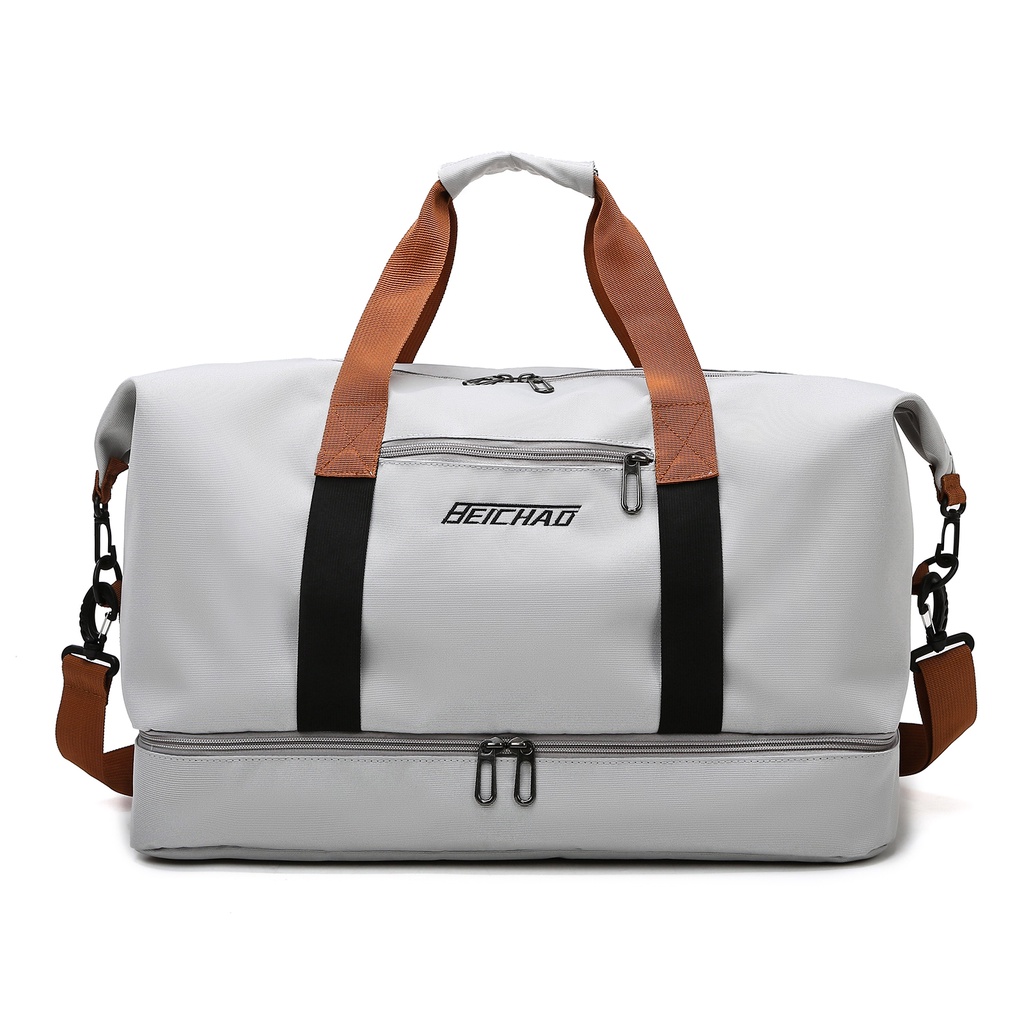Bolsa Fitness Esportiva Impermeável E Resistente Ao Desgaste Com Armazém Independente De Calçados
