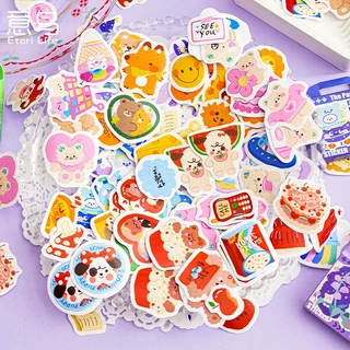 40 Pçs Etori Vida Urso Festa Série Caixa Adesivo DIY Decorativo Papelaria Álbum Diário Copo Notebook Brinquedo Do Telefo
