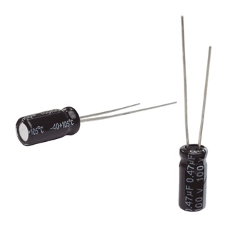 50x Capacitor Eletrolítico 0,47uf x 100v 105º kit c/50 peças