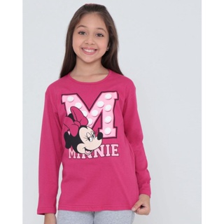 Blusa Infantil Minnie Mouse Disney Rosa