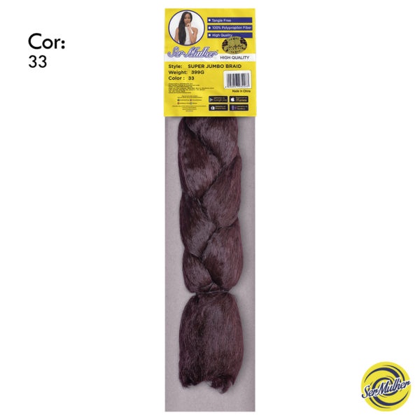 KIT 2 Pacotes Jumbo Ser Mulher 399g Cores Ombrés - Aplique de