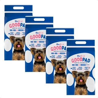 Kit 4 Tapete Higiênico PetLike Good Pad 60x60 - 30 Unidades