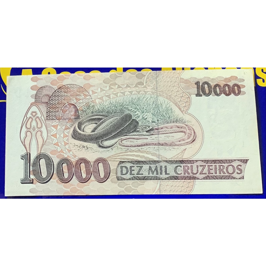 Cédula 10 Mil Cruzeiros Banco Central do Brasil Antigas Coleção ...
