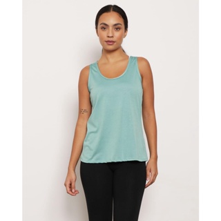 Regata Feminina Fitness Fitter Com Tiras Verde
