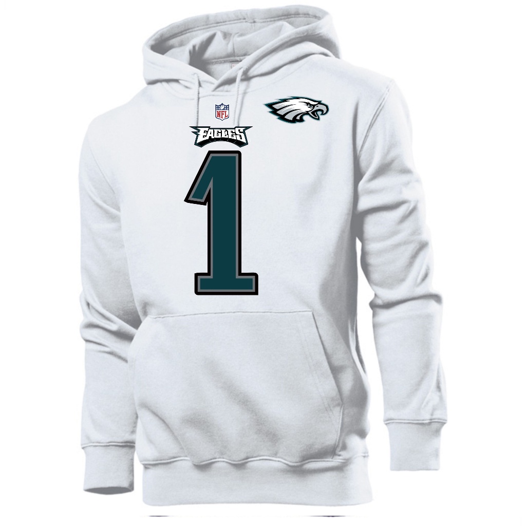 Blusa Moletom Casaco Philadelphia Eagles 1 Hurts Futebol Americano