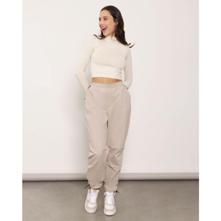 Calça Sarja Feminina Parachute Bege