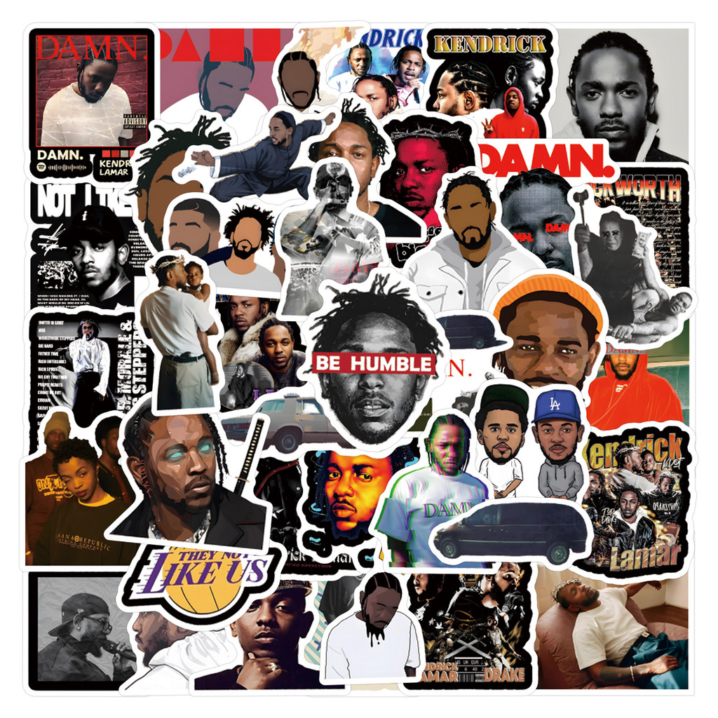 55 Peças Adesivos De PVC À Prova D'água Rap Super Star Kendrick Lamar ...