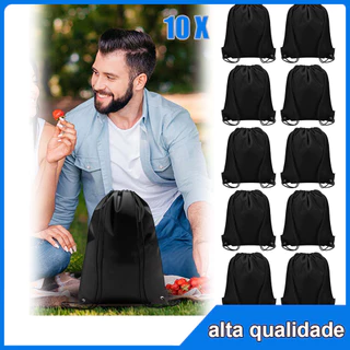 10 pçs saco de escola com cordão mochila escola estádio estádio esportes livro saco de dança esportiva