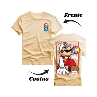 Camiseta Personalizada Camisa Algodão Super Mario