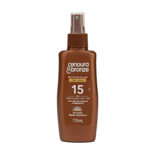 Óleo Bronzeador FPS 15 Cenoura e Bronze 110ml em Oferta na Shopee