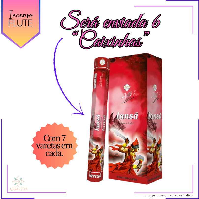 Incenso Flute Iansã - Kit com 6 Iguais ou Variados | Shopee Brasil