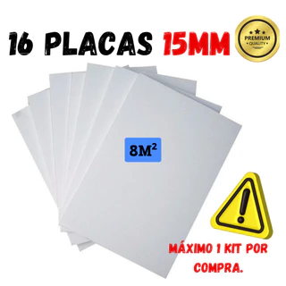 16 Placas De Isopor Antichamas Espessura 15mm ( 1,5cm ) Tamanho 100x50x1,5cm
