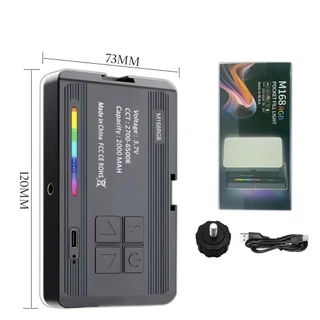 Luz de preenchimento e luz quente para fotografia LED RGB 2700k-6500k Luz fotográfica profissional portátil recarregável
