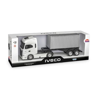 Caminhão Miniatura Infantil Menino Iveco S-Way Toco Container em Oferta na Shopee