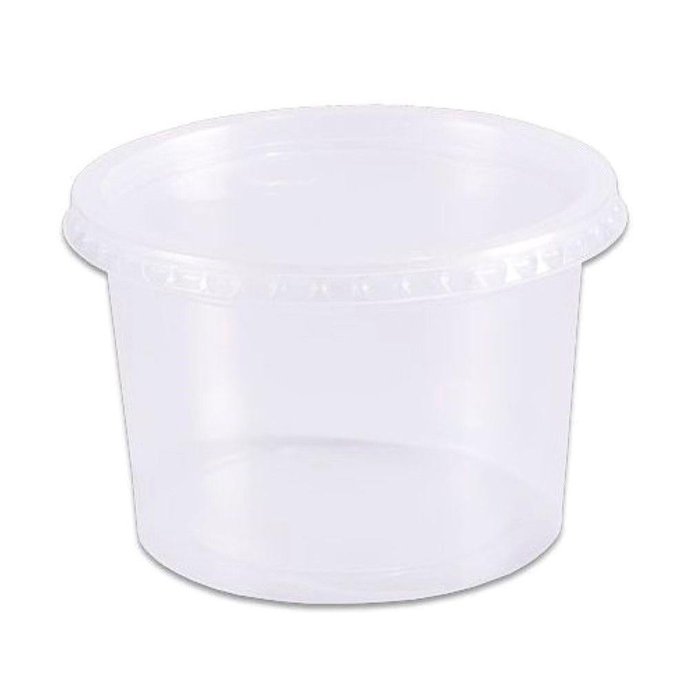 Pote Redondo 500ML Com Tampa Cristal Pacote Com 24 unidades Prafesta