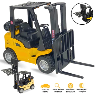 Miniatura Empilhadeira De Metal Carrinho Brinquedo C/fricção em Oferta na Shopee