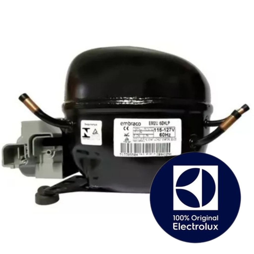 COMPRESSOR R134 EM2U60HLP PARA GELADEIRA ELECTROLUX ORIGINAL DC34A