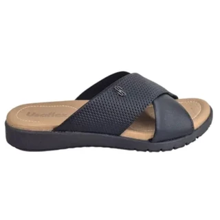 Rasteira Tamanco Calce Fácil Conforto Usaflex - Preto em Oferta na Shopee
