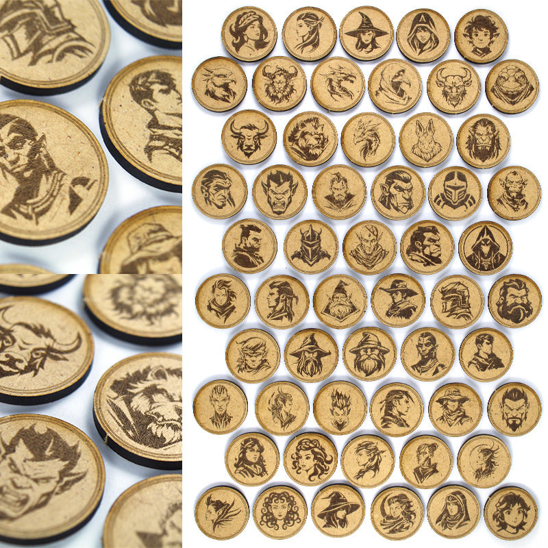 Kits Tokens RPG - Personagens - Classes e Raças - Mais RPG | Shopee Brasil