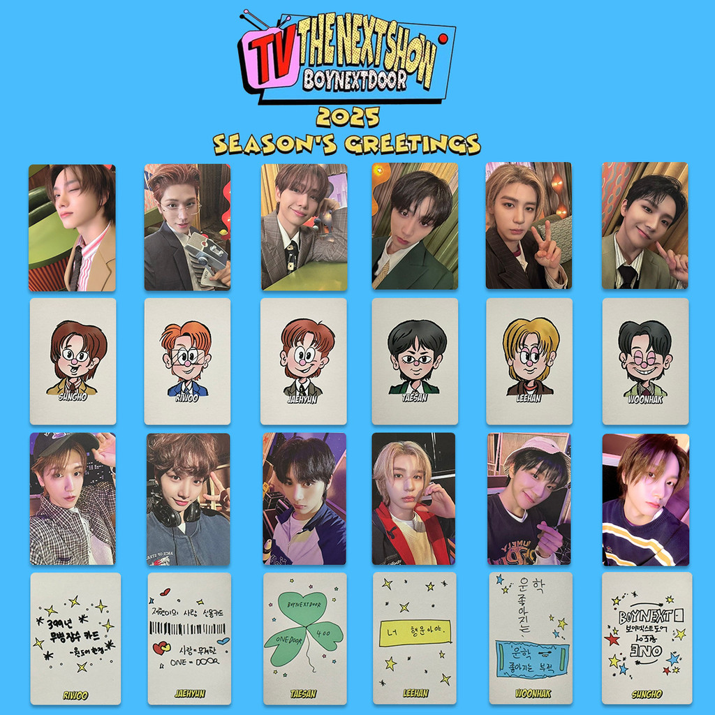 Kpop Idol BOYNEXTDOOR 2025 Temporada Saudação Cartões Fotográficos