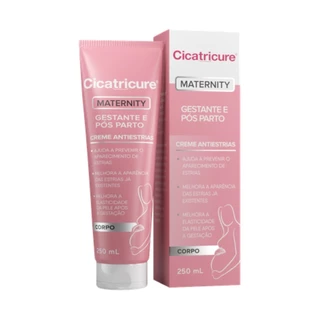 (FULL)CICATRICURE CREME ANTIESTRIAS MATERNITY GESTANTE E POS PARTO 250G em Oferta na Shopee