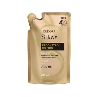 Eudora Siàge Reconstrói Os Fios Shampoo Refil 400ml em Oferta na Shopee