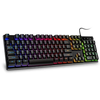 Kit Teclado e Mouse Gamer Rgb Semi Mecânico AOAS M-300