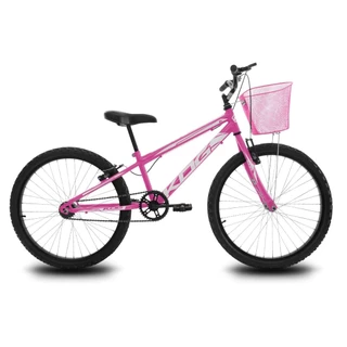 Bike Infantil Aro 24 KOG Feminina com Cestinha V-Brake em Oferta na Shopee
