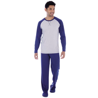 Pijama  Canelado de inverno  Masculino Victory em Oferta na Shopee