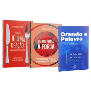 Kit 3 Livros - Oração com Deus Pai | Porções Diárias de Fé