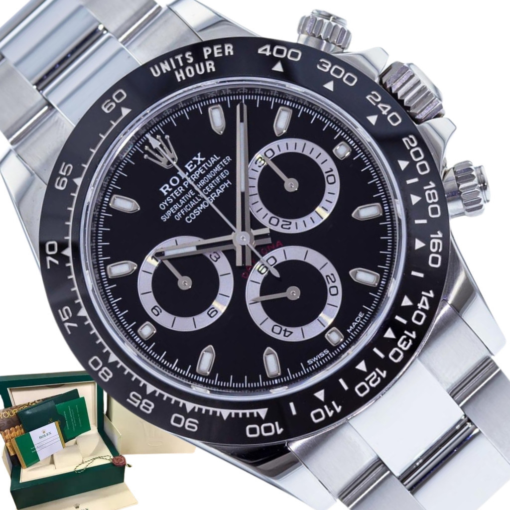 Relógio Masculino Rolex Daytona Preto e prata em aço + caixa | Shopee ...