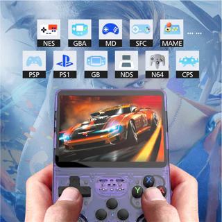 Console Portátil R36S + de 15.000 Jogos Vídeo Game 64g Linux Tela IPS 3.5 Polegadas FANG