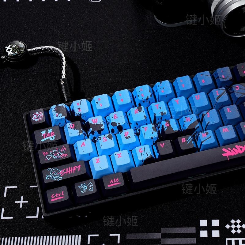 Jinx League of Legends cereja Perfil Dye-Sub Keycap Set (130 teclas ...