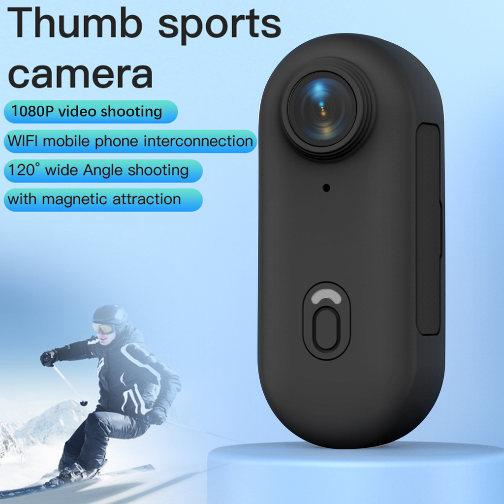 Câmera Esportiva Em Miniatura 1080P Digital Sports Video WiFi 120 ° Mini Gravador Portátil Com Lente Grande Angular