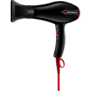 Secador de Cabelo Mondial Turbo Preto/Vermelho 1900W 127V - SC-41 em Oferta na Shopee
