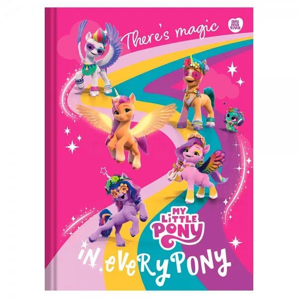 Caderno Brochurão My Little Pony 80 Folhas - Animativa | Shopee Brasil