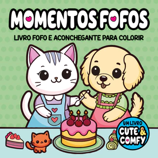 Cute & Comfy - Coloring Book for Adults em Oferta na Shopee