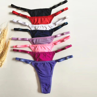 Kit C/10 Unidades de Calcinha Microfibra Fio Dental Regulagem Lingerie Sexy em Oferta na Shopee