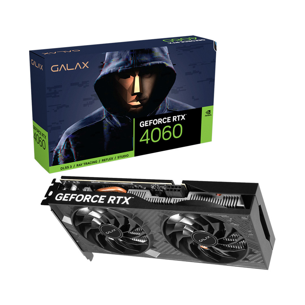 Placa de Vídeo Galax Nvidia RTX 4060 8GB GDDR6 OC 2X V2 128Bits 46NSL8MD9XV